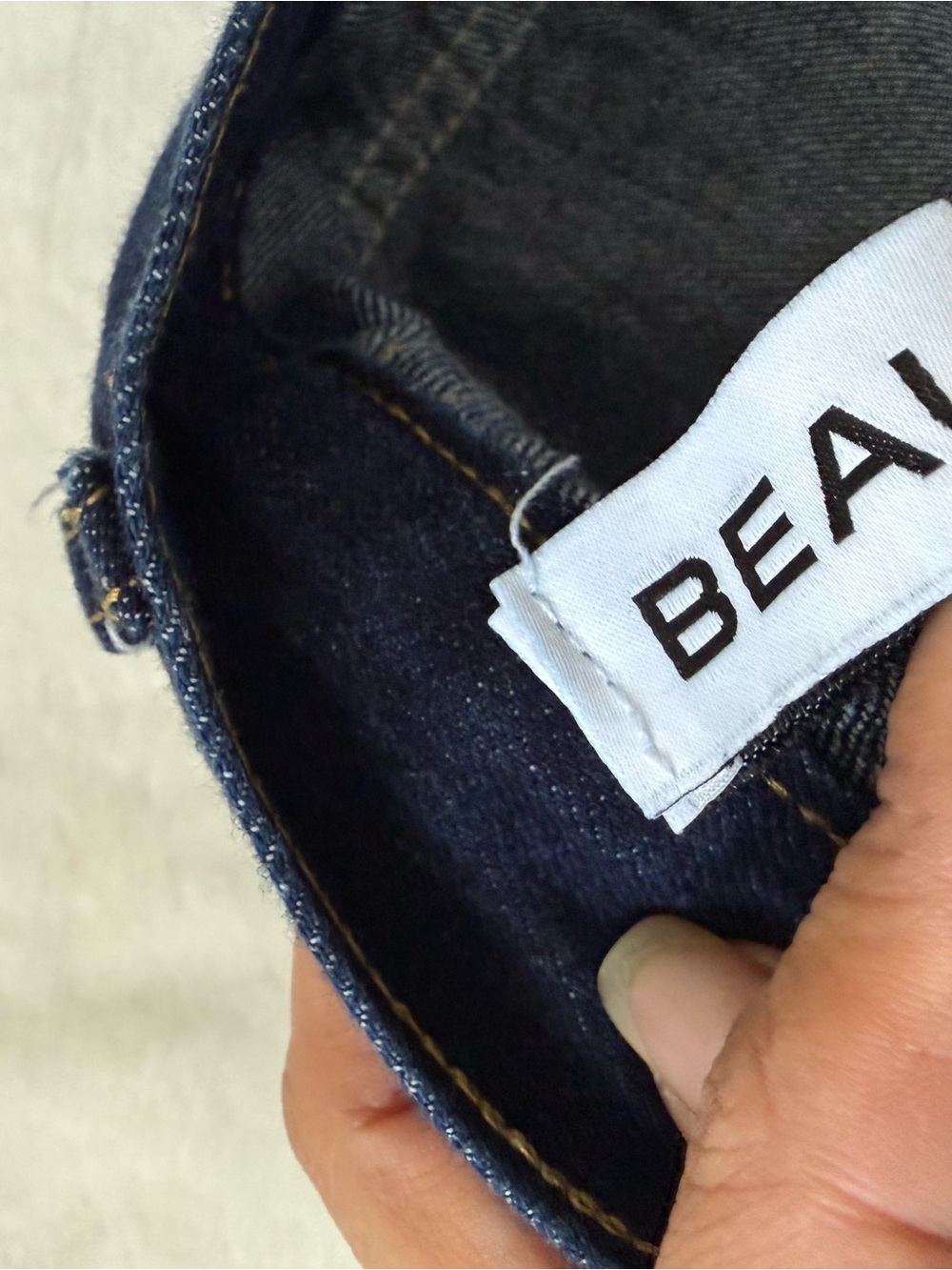 Beaularés Beau Wide Leg Jeans High Rise Dark Wash Culotte Denim Size S - Picture 7 of 12